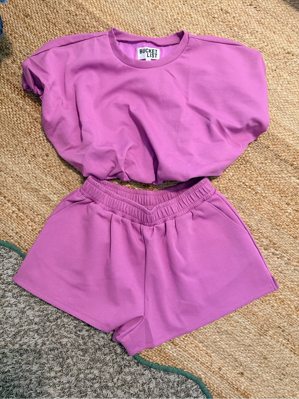 BUCKETLIST Women's Magenta Athletic Lounge Shorts